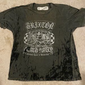 Salvage Brixton Distressed Tee T-shirt L
